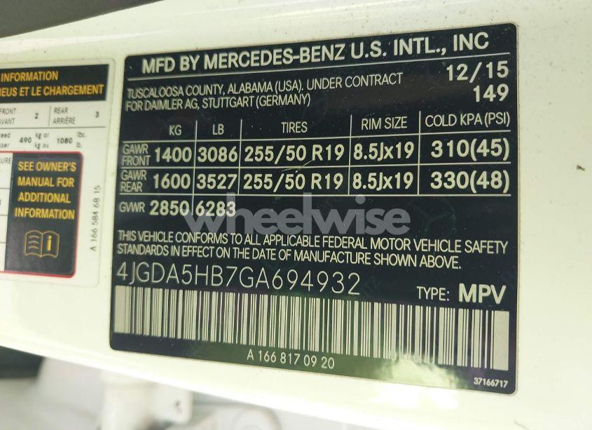 Photo 9 of 2016 Mercedes-benz Gle 350 4MATIC (VIN 4JGDA5HB7GA694932)