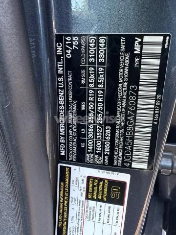 Photo 10 of 2016 MERCEDES-BENZ GLE 350 4MATIC (VIN 4JGDA5HB8GA760873)