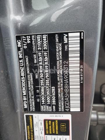 Photo 2 of 2017 MERCEDES-BENZ GLE 350 4MATIC (VIN 4JGDA5HB8HA904312)