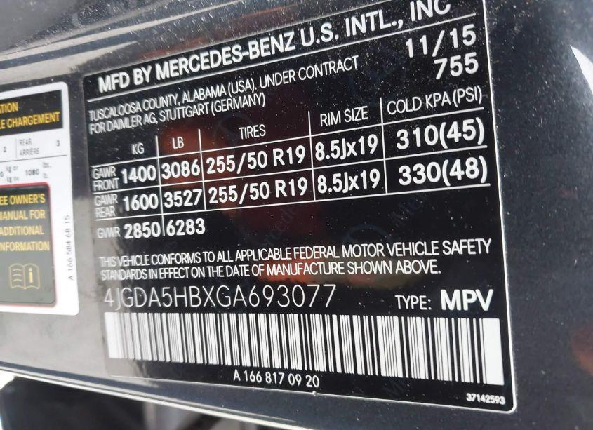 Photo 9 of 2016 Mercedes-benz Gle 350 4MATIC (VIN 4JGDA5HBXGA693077)