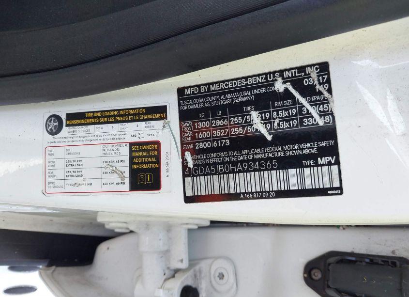 Photo 9 of 2017 Mercedes-benz Gle 350 (VIN 4JGDA5JB0HA934365)