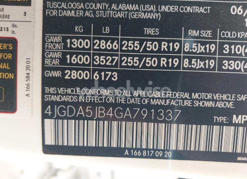 Photo 9 of 2016 Mercedes-benz Gle 350 (VIN 4JGDA5JB4GA791337)