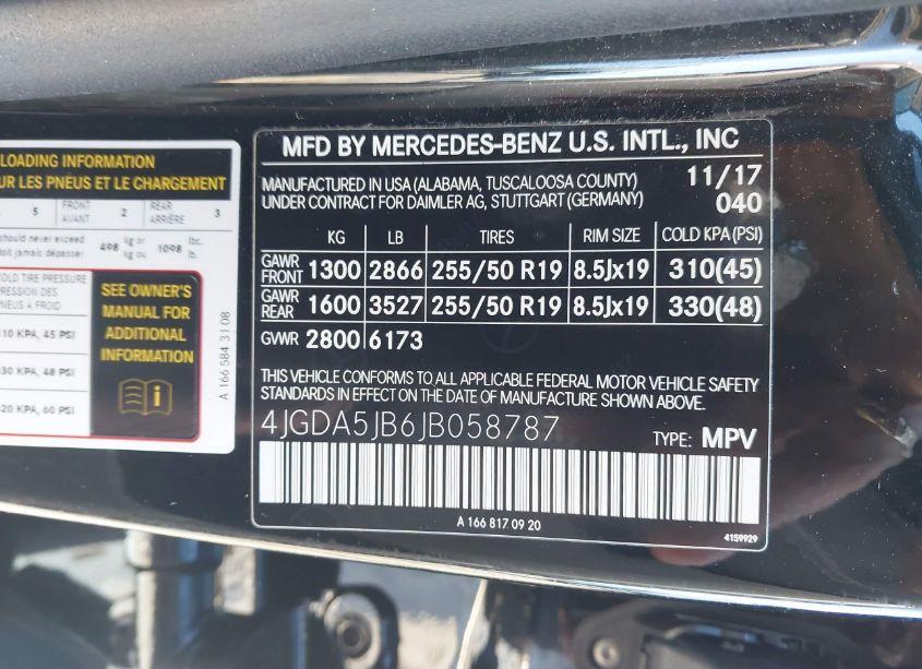 Photo 9 of 2018 Mercedes-benz Gle 350 (VIN 4JGDA5JB6JB058787)