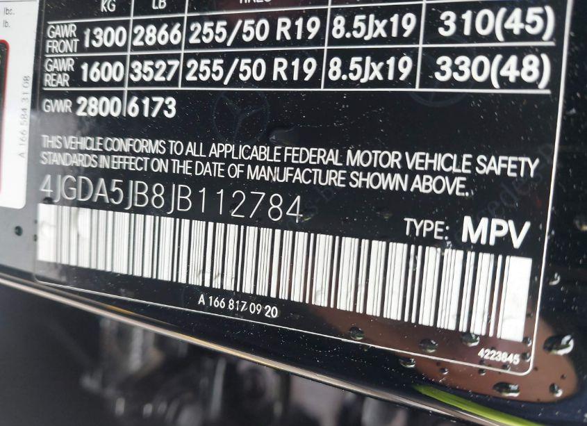 Photo 9 of 2018 Mercedes-benz Gle 350 (VIN 4JGDA5JB8JB112784)