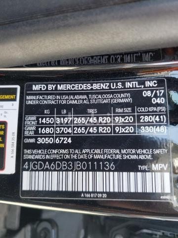 Photo 6 of 2018 MERCEDES-BENZ GLE 550E 4MATIC (VIN 4JGDA6DB3JB011136)