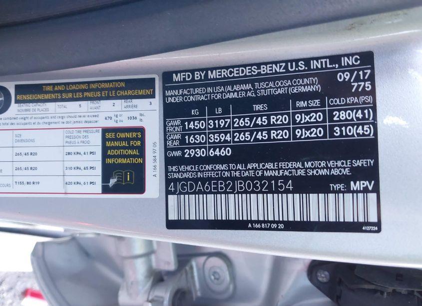 Photo 9 of 2018 Mercedes-benz Amg GLE 43 4MATIC (VIN 4JGDA6EB2JB032154)