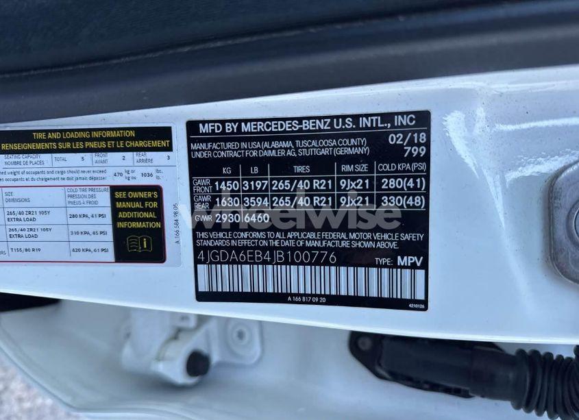 Photo 9 of 2018 Mercedes-benz Gle 43 AMG (VIN 4JGDA6EB4JB100776)