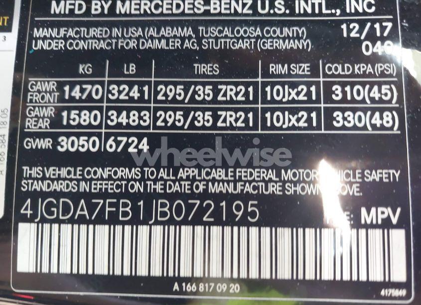 Photo 9 of 2018 Mercedes-benz Amg GLE 63 S 4MATIC (VIN 4JGDA7FB1JB072195)