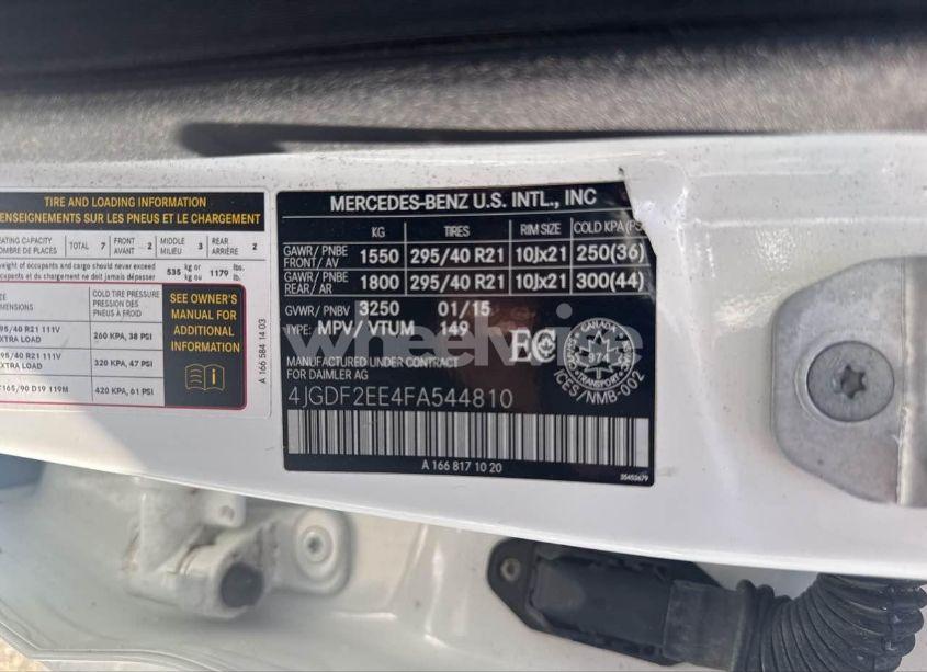 Photo 9 of 2015 Mercedes-benz Gl 350 BLUETEC (VIN 4JGDF2EE4FA544810)