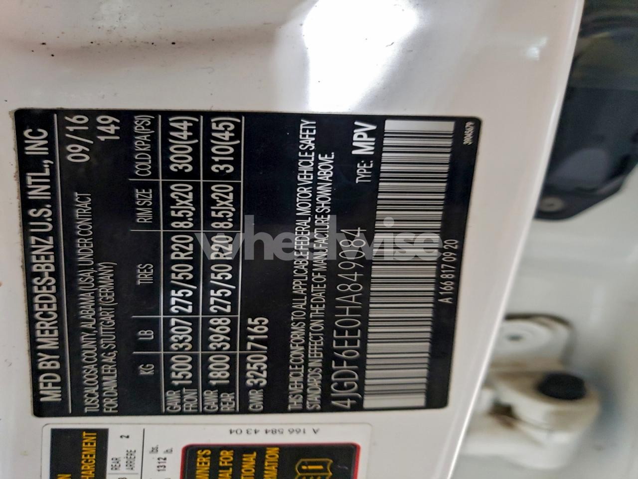 Photo 13 of 2017 MERCEDES-BENZ GLS 450 4MATIC (VIN 4JGDF6EE0HA849084)