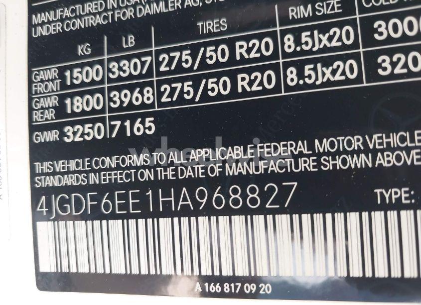 Photo 9 of 2017 Mercedes-benz Gls 450 4MATIC (VIN 4JGDF6EE1HA968827)
