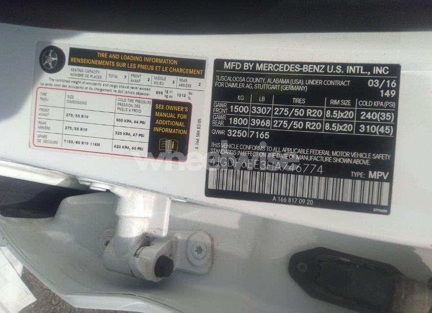 Photo 9 of 2017 Mercedes-benz Gls 450 (VIN 4JGDF6EE3HA746774)