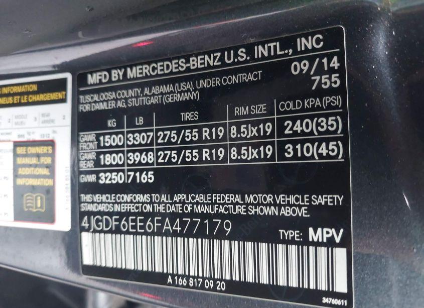 Photo 9 of 2015 Mercedes-benz Gl 450 4MATIC (VIN 4JGDF6EE6FA477179)