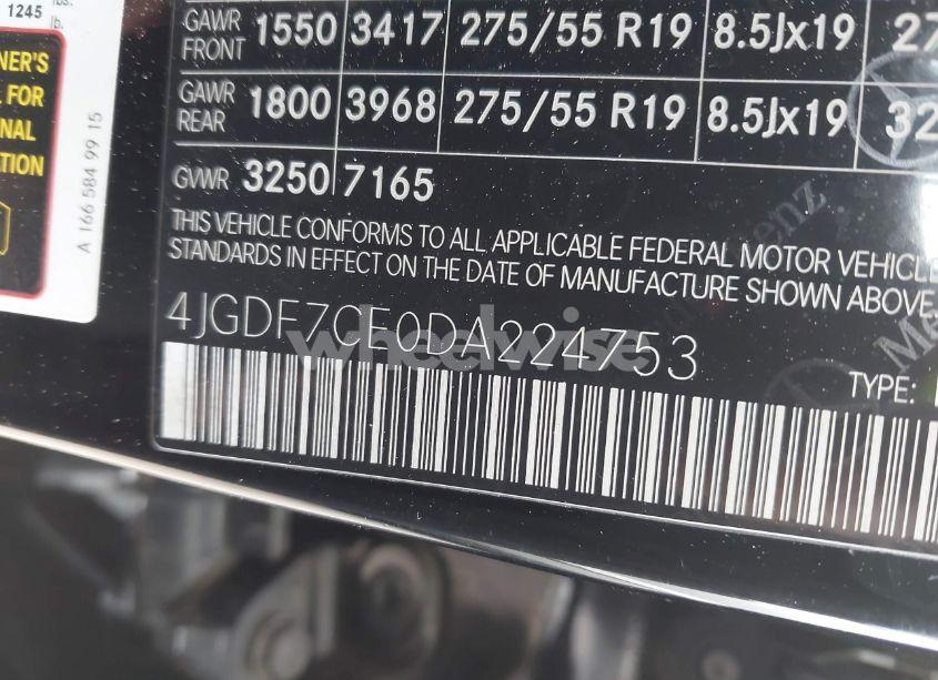 Photo 9 of 2013 Mercedes-benz Gl 450 4MATIC (VIN 4JGDF7CE0DA224753)