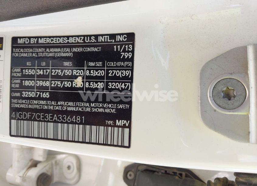 Photo 9 of 2014 Mercedes-benz Gl 450 4MATIC (VIN 4JGDF7CE3EA336481)