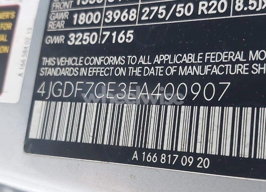 Photo 9 of 2014 Mercedes-benz Gl 450 4MATIC (VIN 4JGDF7CE3EA400907)