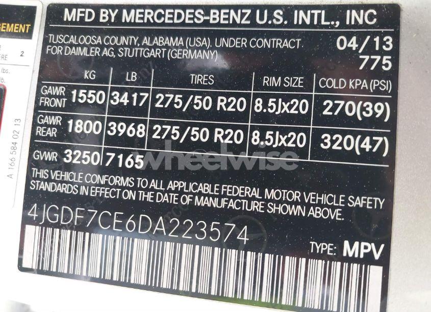 Photo 9 of 2013 Mercedes-benz Gl 450 4MATIC (VIN 4JGDF7CE6DA223574)