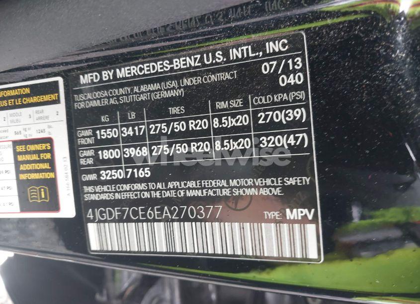 Photo 9 of 2014 Mercedes-benz Gl 450 4MATIC (VIN 4JGDF7CE6EA270377)