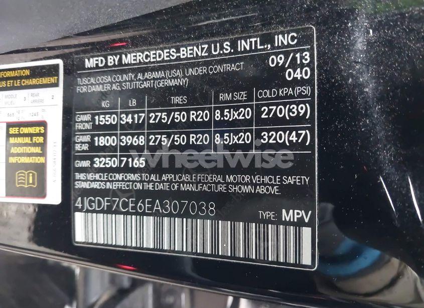 Photo 9 of 2014 Mercedes-benz Gl 450 4MATIC (VIN 4JGDF7CE6EA307038)