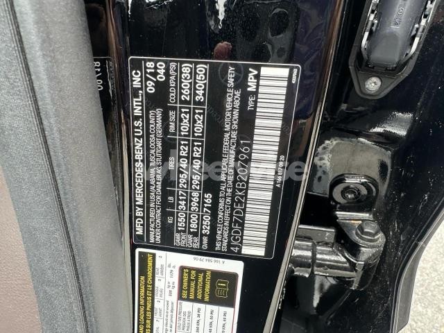 2019 MERCEDES-BENZ GLS 550 4MATIC N/A (VIN 4JGDF7DE2KB207961) main photo