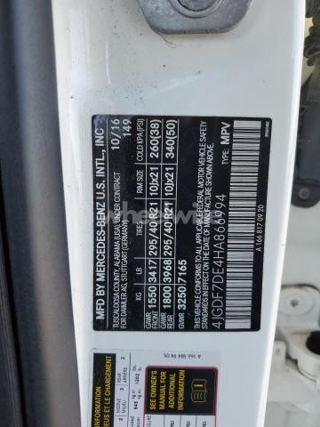 Photo 12 of 2017 MERCEDES-BENZ GLS 550 4MATIC (VIN 4JGDF7DE4HA866994)