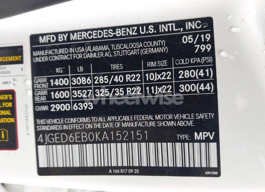 Photo 9 of 2019 Mercedes-benz Amg GLE 43 COUPE 4MATIC (VIN 4JGED6EB0KA152151)