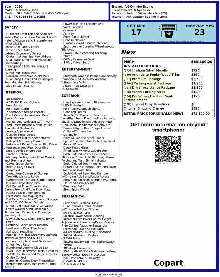 Photo 10 of 2016 MERCEDES-BENZ GLE COUPE 450 4MATIC (VIN 4JGED6EB8GA020553)
