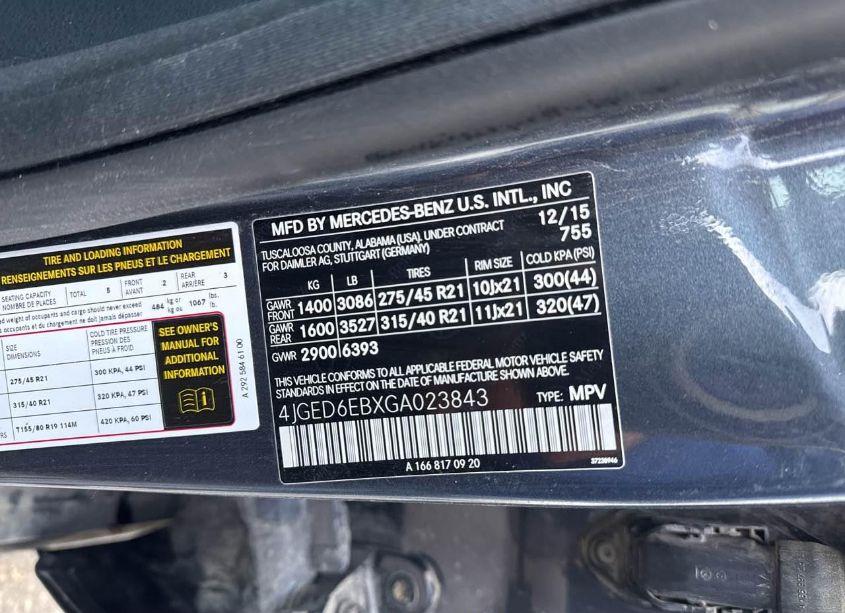 Photo 9 of 2016 Mercedes-benz Gle COUPE 450 4MATIC (VIN 4JGED6EBXGA023843)