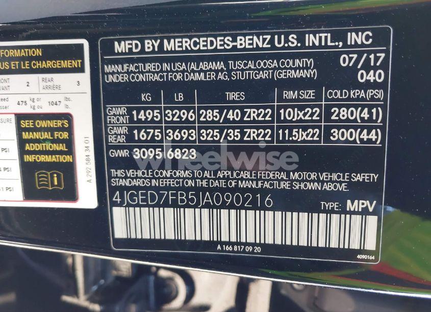 Photo 9 of 2018 Mercedes-benz Amg GLE 63 COUPE S 4MATIC (VIN 4JGED7FB5JA090216)