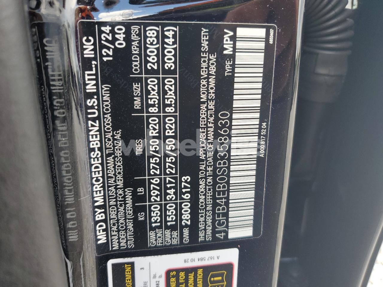 Photo 13 of 2025 MERCEDES-BENZ GLE 350 (VIN 4JGFB4EB0SB358630)