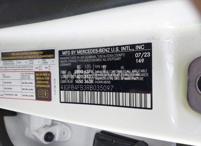 Photo 9 of 2024 Mercedes-benz Gle 350 4MATIC (VIN 4JGFB4FB3RB035097)