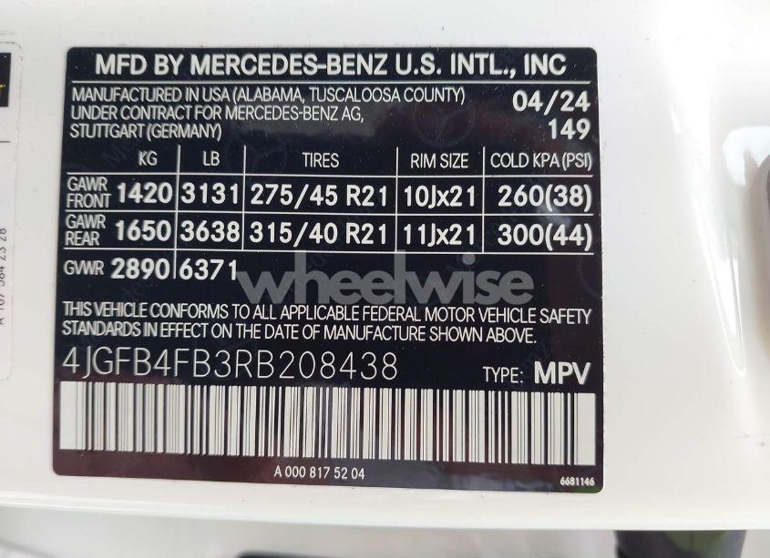 Photo 9 of 2024 Mercedes-benz Gle 350 4MATIC (VIN 4JGFB4FB3RB208438)