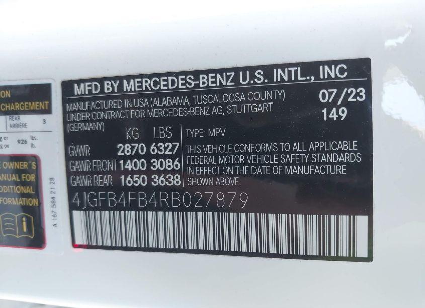 Photo 9 of 2024 Mercedes-benz Gle 350 4MATIC (VIN 4JGFB4FB4RB027879)