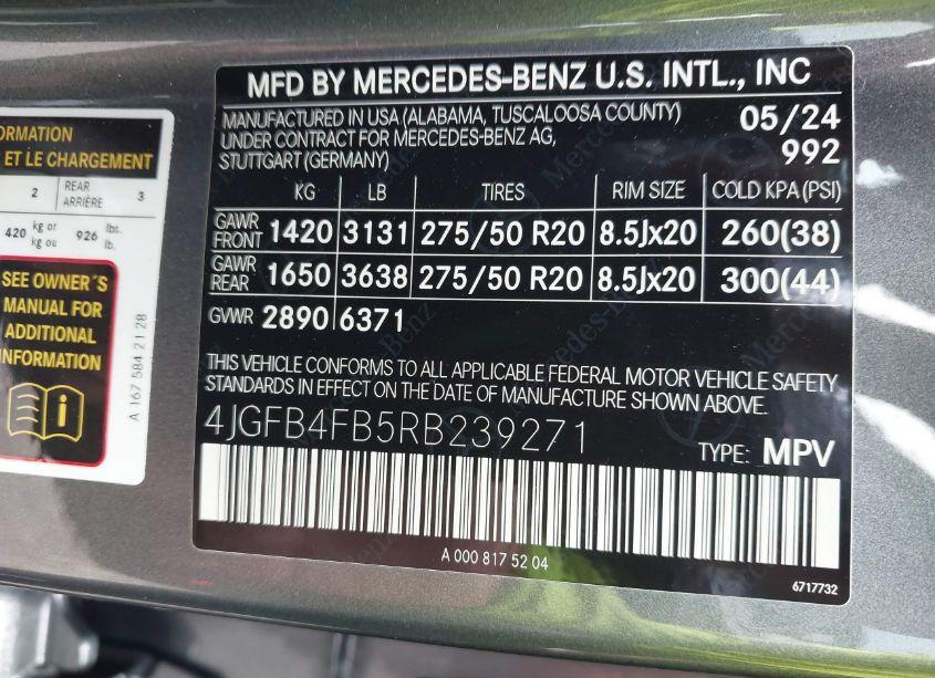 Photo 9 of 2024 Mercedes-benz Gle 350 4MATIC (VIN 4JGFB4FB5RB239271)