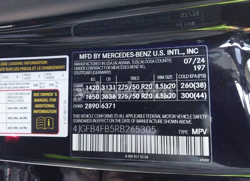 Photo 9 of 2024 Mercedes-benz Gle 350 4MATIC (VIN 4JGFB4FB5RB265305)