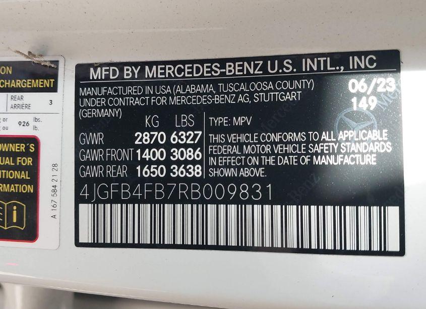 Photo 9 of 2024 Mercedes-benz Gle 350 4MATIC (VIN 4JGFB4FB7RB009831)