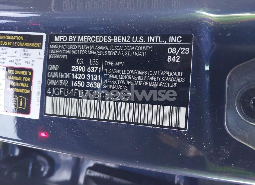 Photo 9 of 2024 Mercedes-benz Gle 350 4MATIC (VIN 4JGFB4FB7RB065297)