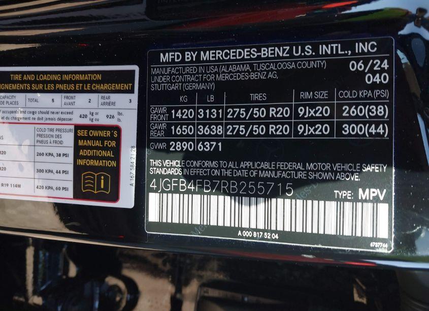 Photo 9 of 2024 Mercedes-benz Gle 350 4MATIC (VIN 4JGFB4FB7RB255715)