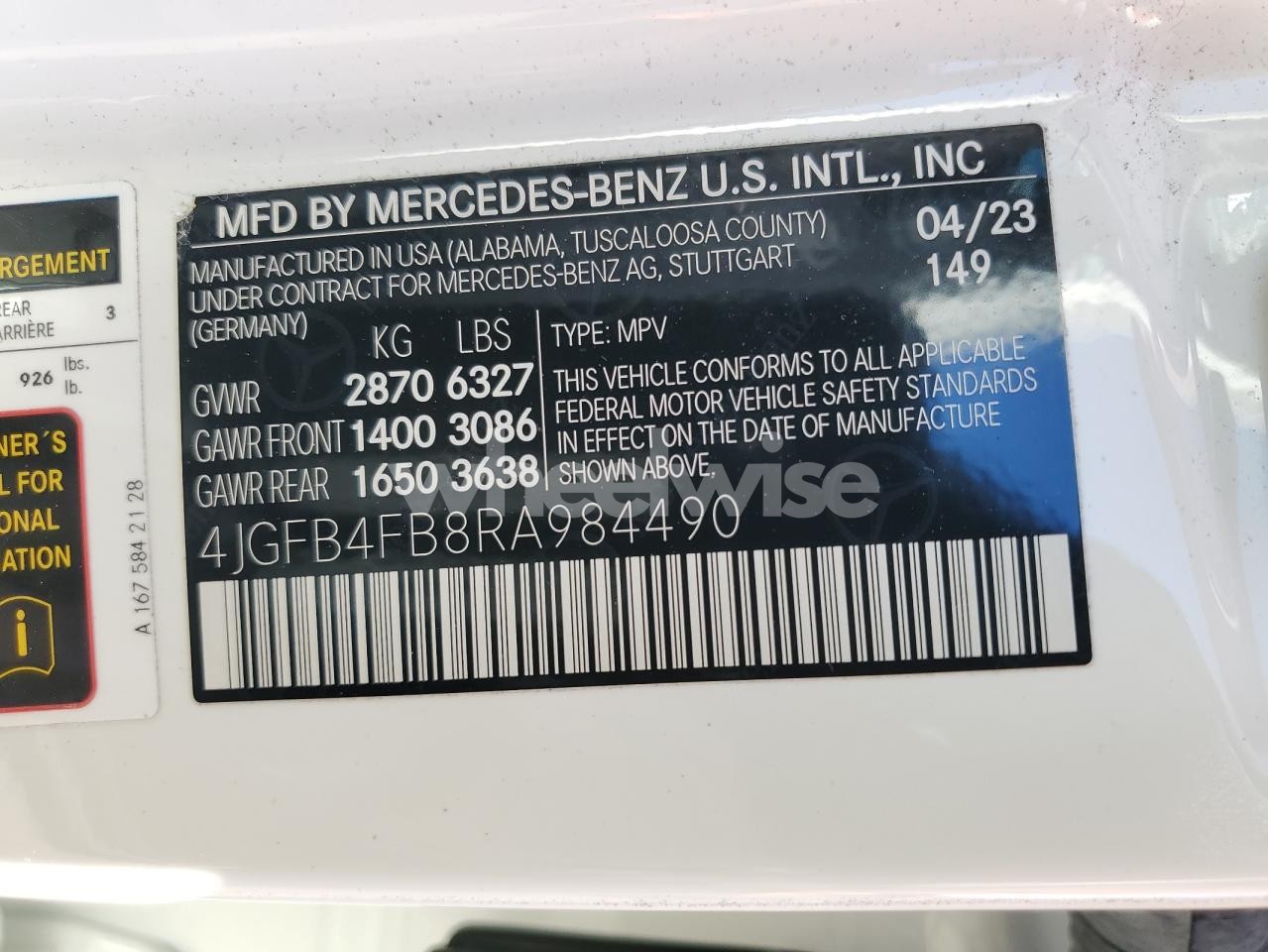 Photo 13 of 2024 MERCEDES-BENZ GLE 350 4MATIC (VIN 4JGFB4FB8RA984490)