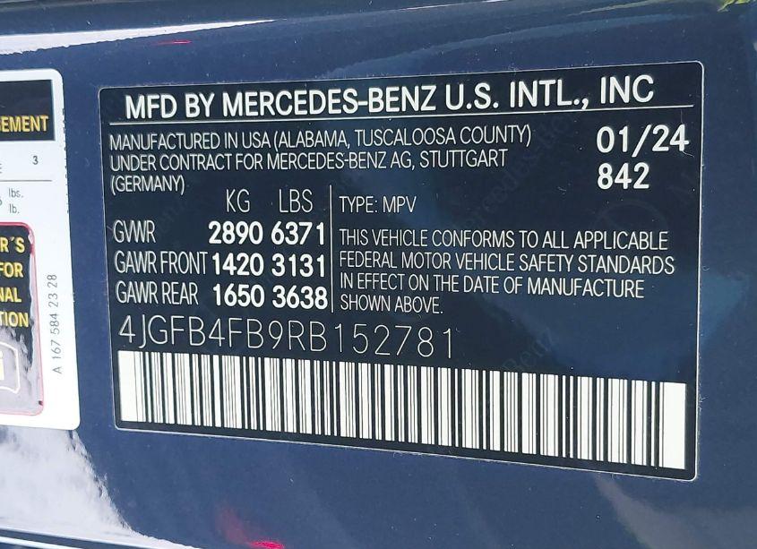 Photo 9 of 2024 Mercedes-benz Gle 350 4MATIC (VIN 4JGFB4FB9RB152781)