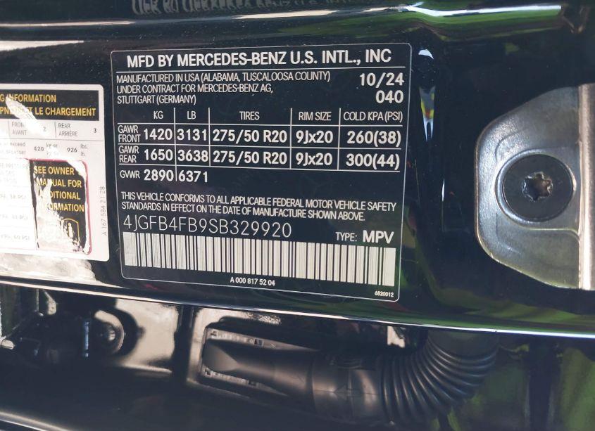 Photo 9 of 2025 Mercedes-benz Gle 350 4MATIC (VIN 4JGFB4FB9SB329920)