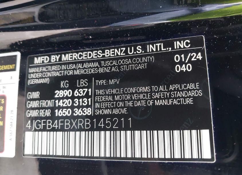 Photo 9 of 2024 Mercedes-benz Gle 350 4MATIC (VIN 4JGFB4FBXRB145211)