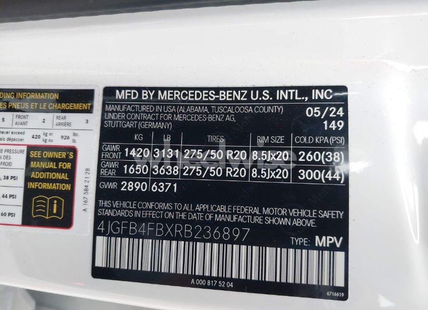 Photo 9 of 2024 Mercedes-benz Gle 350 4MATIC (VIN 4JGFB4FBXRB236897)