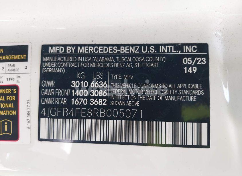 Photo 9 of 2024 Mercedes-benz Gle 350 4MATIC (VIN 4JGFB4FE8RB005071)