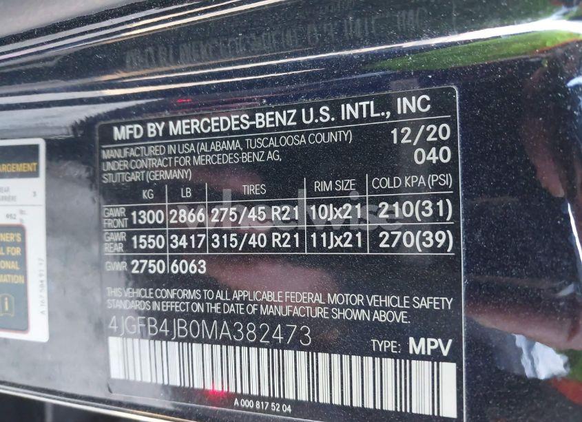 Photo 9 of 2021 Mercedes-benz Gle 350 (VIN 4JGFB4JB0MA382473)