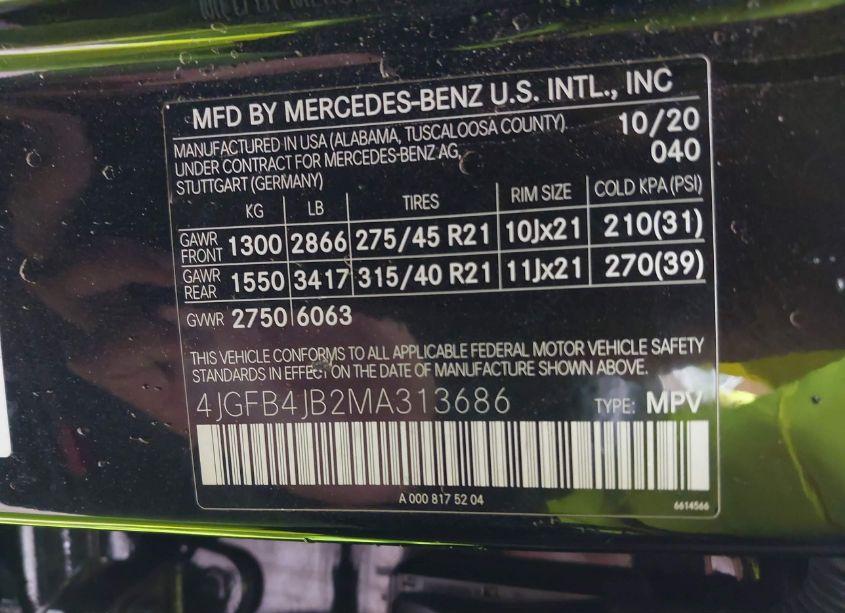 Photo 9 of 2021 Mercedes-benz Gle 350 (VIN 4JGFB4JB2MA313686)