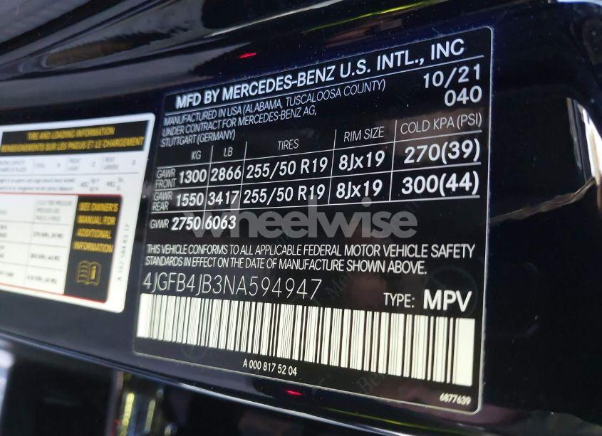 Photo 9 of 2022 Mercedes-benz Gle 350 (VIN 4JGFB4JB3NA594947)