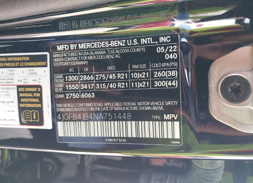 Photo 9 of 2022 Mercedes-benz Gle 350 (VIN 4JGFB4JB4NA751448)