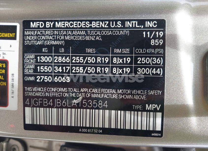 Photo 9 of 2020 Mercedes-benz Gle 350 (VIN 4JGFB4JB6LA153584)