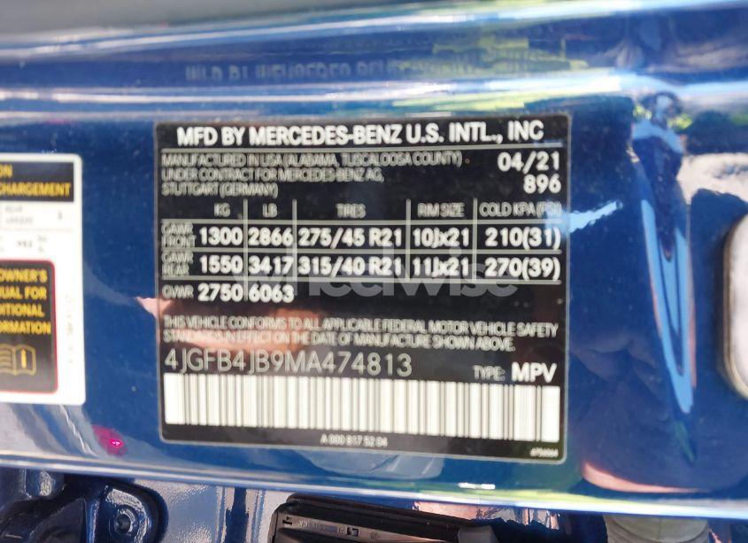 Photo 9 of 2021 Mercedes-benz Gle 350 (VIN 4JGFB4JB9MA474813)